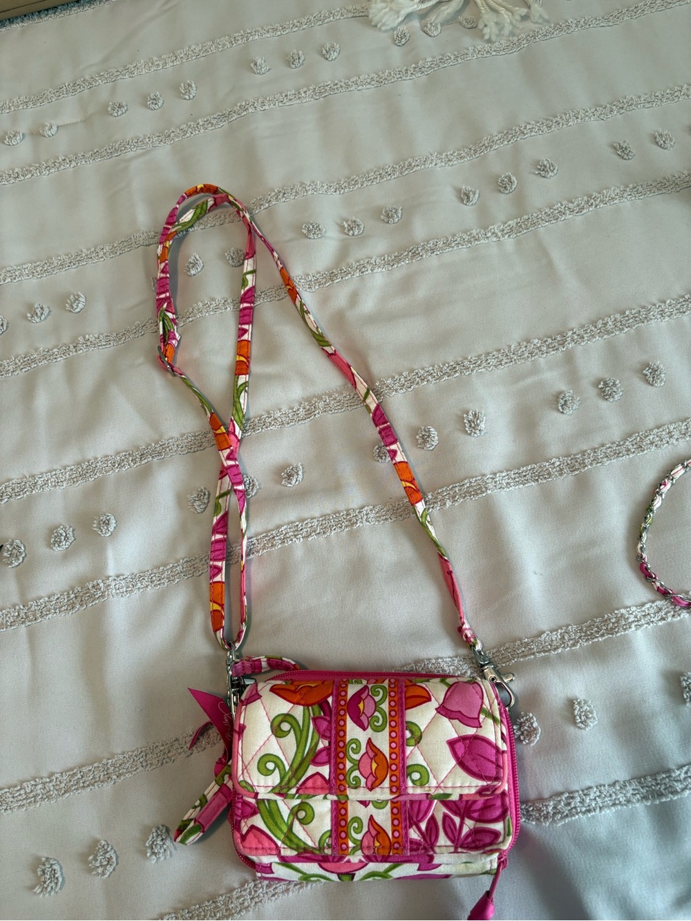 Vera Bradley Pink Floral Quilted Crossbody